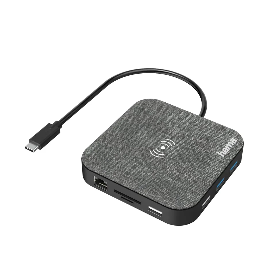 hama-connect2qicharge-12-in-1-usb-c-hub-mit-wireless-charger-hdmi-4k-gigabit-eth image 1