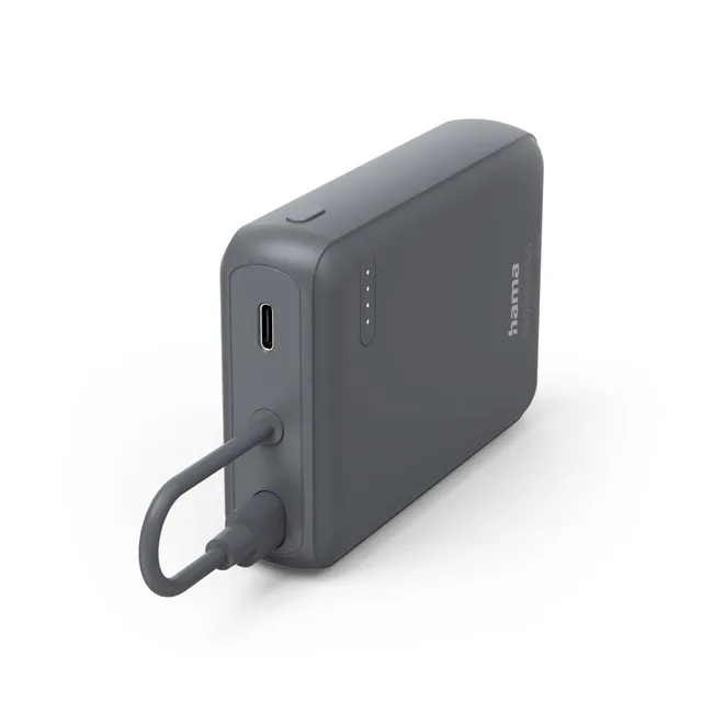 hama-power-pack-travel-10000-mah-powerbank-externer-akku-mit-festem-usb-c-kabel- image 1