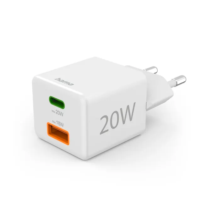 hama-20-w-usb-schnellladeger-t-mit-usb-c-und-usb-a-power-delivery-und-quick-char image 1