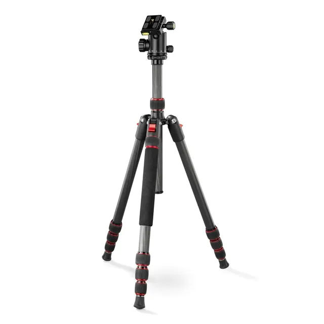 hama-ramble-ii-duo-carbon-reisestativ-kugelkopf-arca-swiss-handy-halterung-einbe image 1
