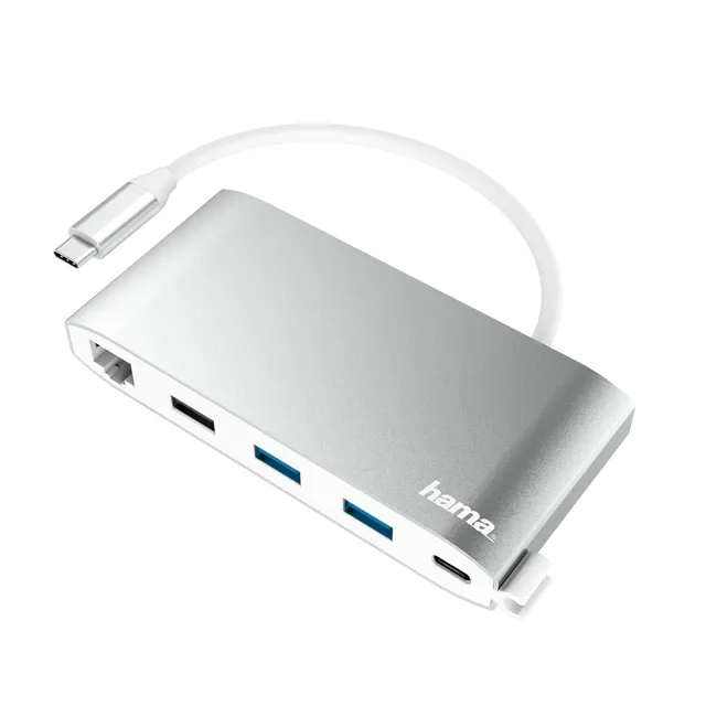 hama-usb-c-dockingstation-8in1-8-port-multiport-hub-mit-hdmi-4k-vga-3x-usb-a-usb image 1