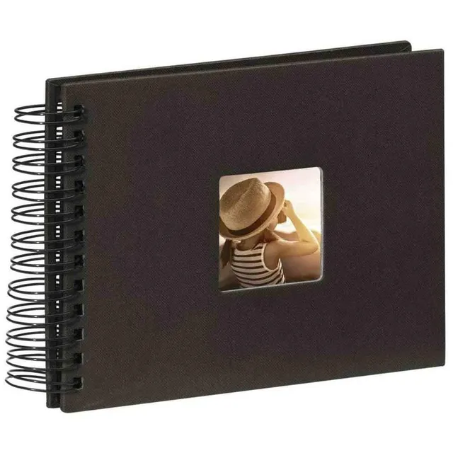 hama-fine-art-spiral-fotoalbum-24x17-cm-50-schwarze-seiten-pergamin-trennbl-tter image 1