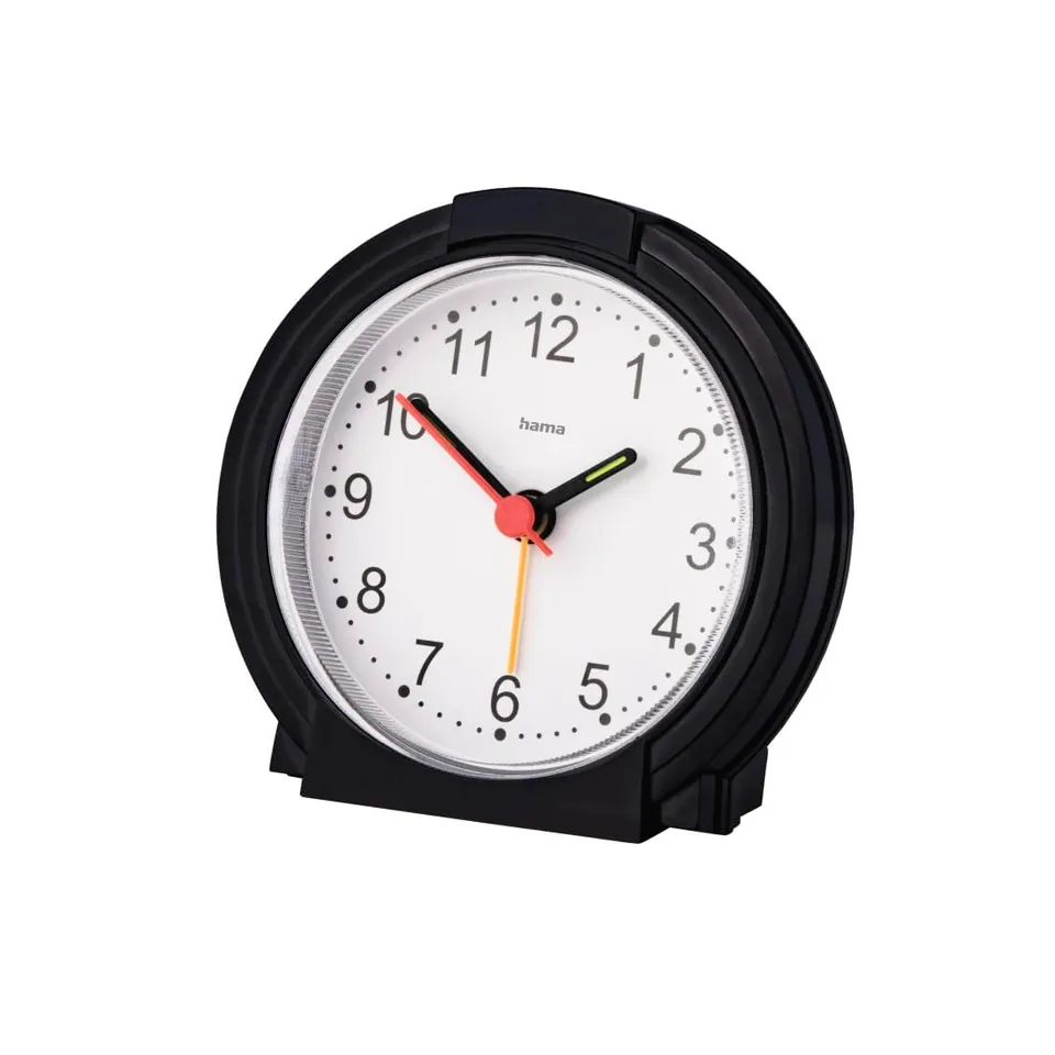 hama-analoger-wecker-classic-ohne-ticken-batteriebetrieben-licht-fluoreszierende image 1