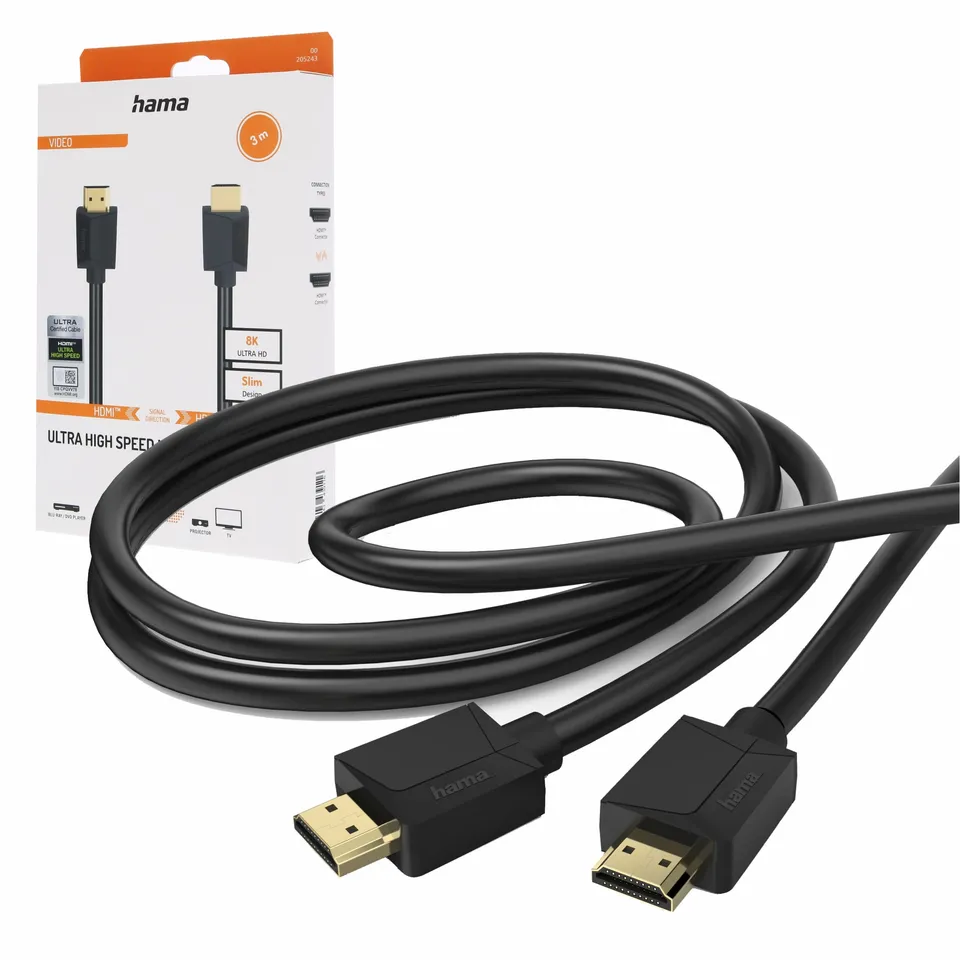 hama-ultra-high-speed-hdmi-kabel-3-m-hdmi-2-1-monitorkabel-4k-8k-48-gbit-s-earc- image 1