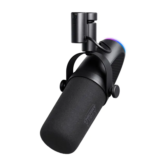 cherry-xtrfy-ngale-x-professionelles-usb-xlr-mikrofon-cardioid-schwarz image 1