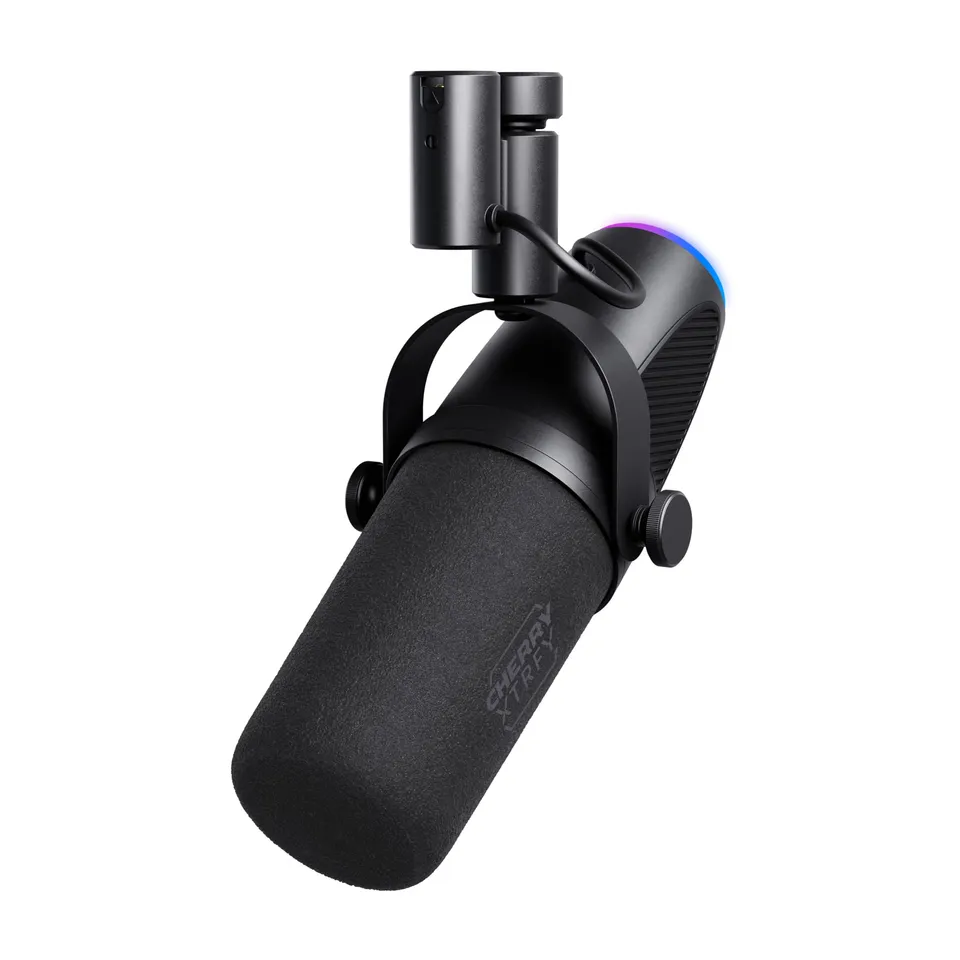 cherry-xtrfy-ngale-x-professionelles-usb-xlr-mikrofon-cardioid-schwarz image 1