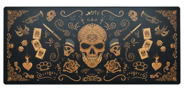 cherry-xtrfy-gp5-gaming-mauspad-xl-aus-stoff-calavera-edition-920-x-400-x-3-mm-g image 1