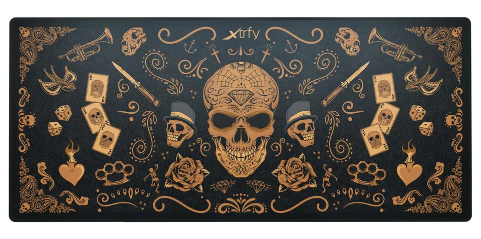 cherry-xtrfy-gp5-gaming-mauspad-xl-aus-stoff-calavera-edition-920-x-400-x-3-mm-g image 1