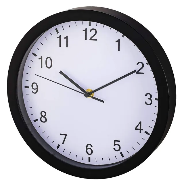 hama-wanduhr-pure-25-cm-lautlos-ohne-ticken-quarzwerk-mit-batterie-schwarz image 1
