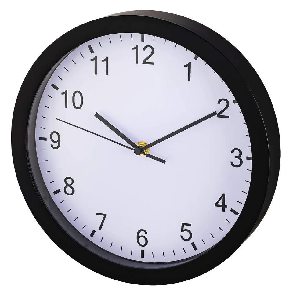 hama-wanduhr-pure-25-cm-lautlos-ohne-ticken-quarzwerk-mit-batterie-schwarz image 1