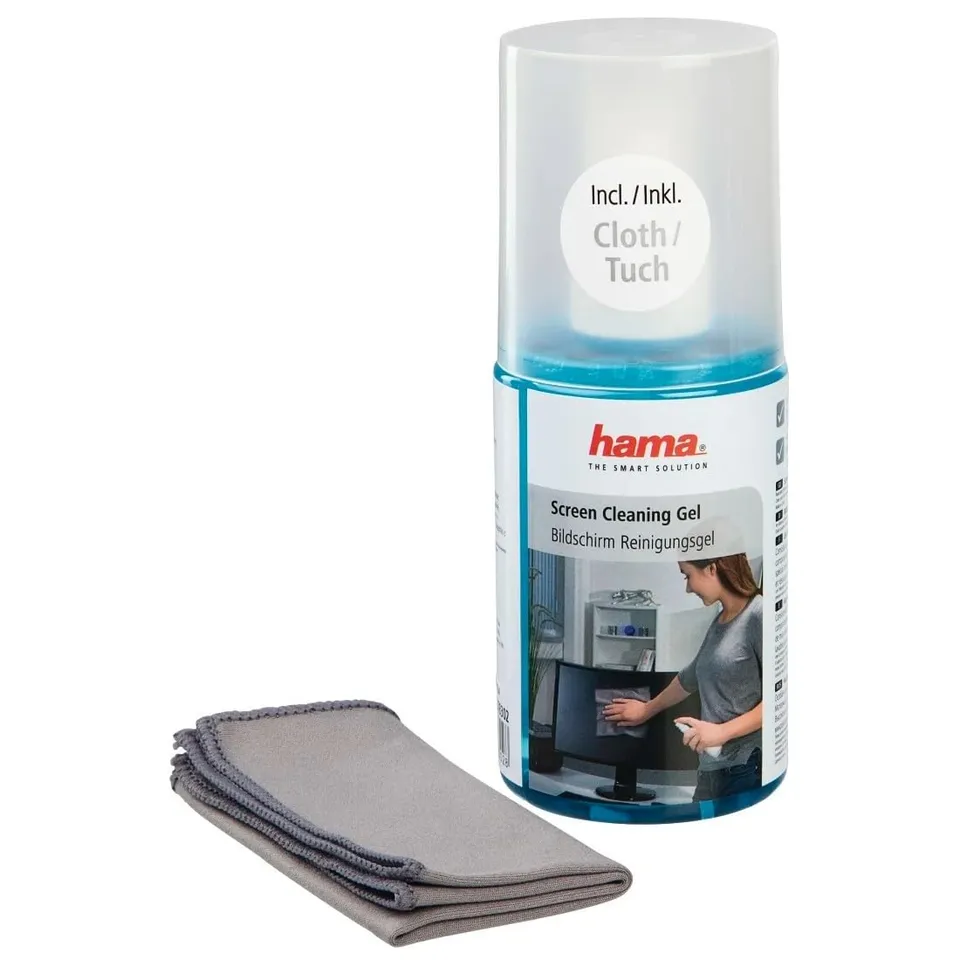 hama-bildschirmreiniger-set-200-ml-reinigungsgel-mit-mikrofasertuch-f-r-monitor- image 1