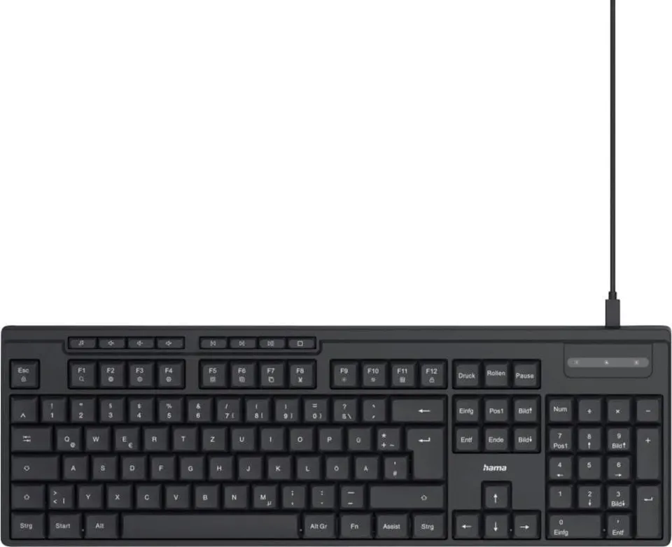 hama-ck-200-kabelgebundene-usb-tastatur-abnehmbares-usb-c-kabel-leise-tasten-mul image 1