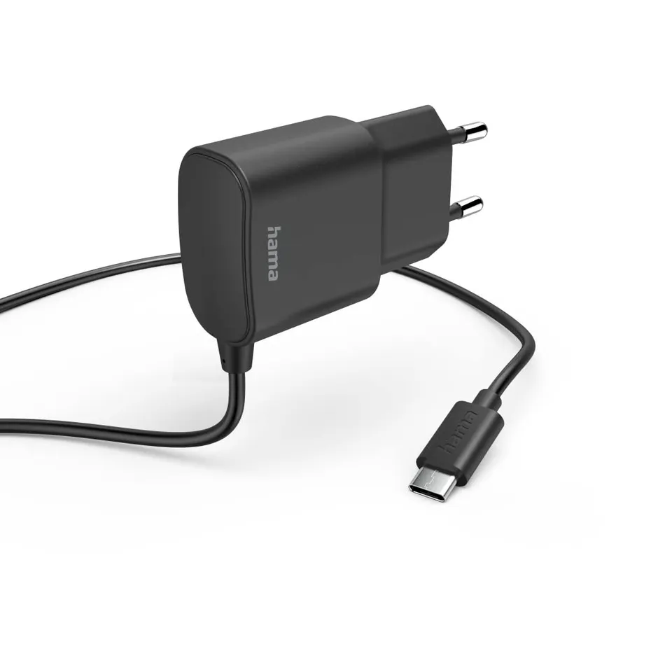 hama-12w-usb-c-ladeger-t-mit-integriertem-1-m-ladekabel-berladeschutz-kompakt-sc image 1