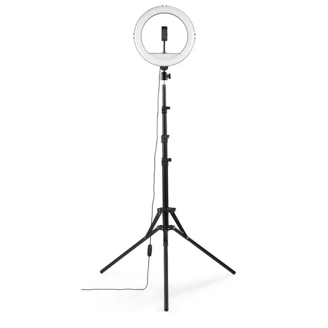 hama-led-ringlicht-mit-stativ-12-30-cm-160-leds-dimmbar-bluetooth-fernausl-ser-a image 1