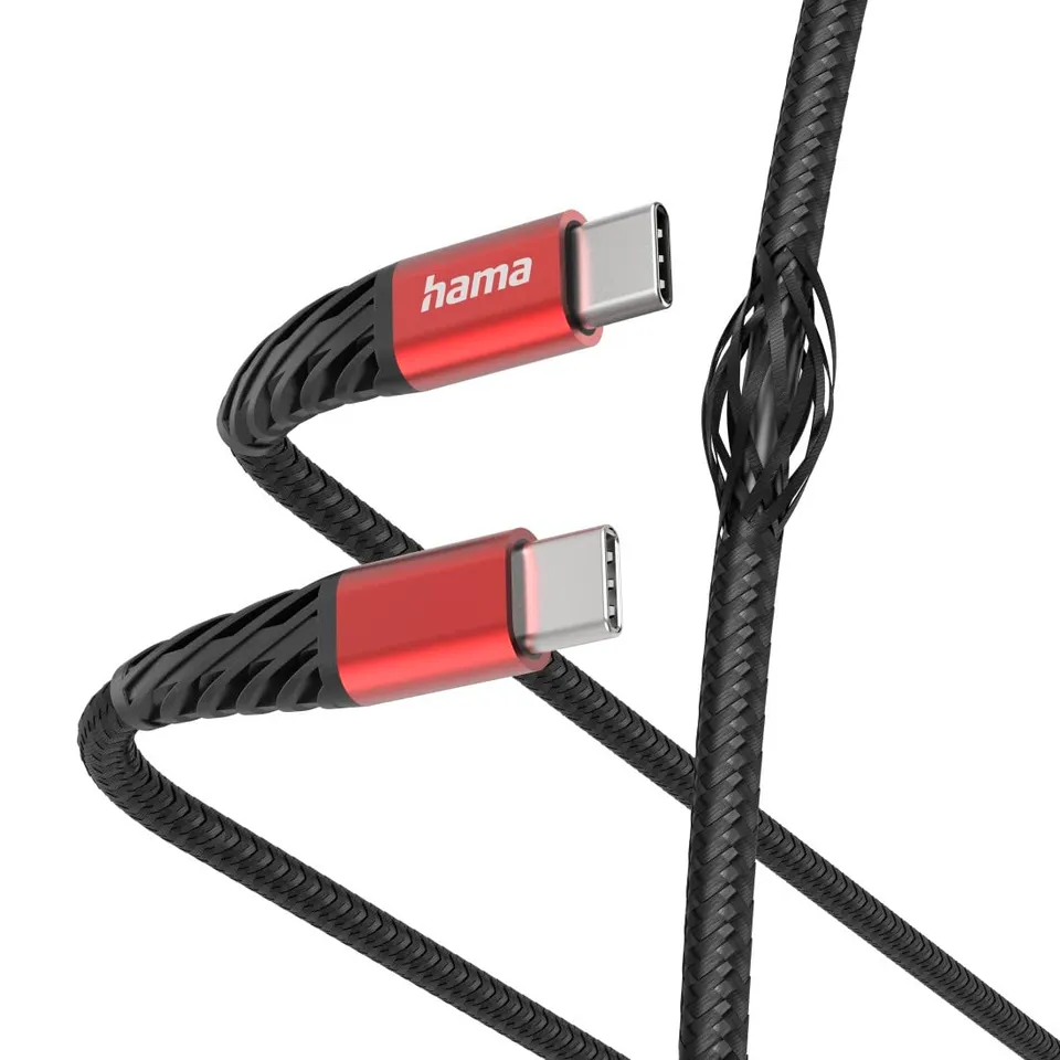 hama-ladekabel-extreme-usb-c-auf-usb-c-nylon-geflochten-1-5-m-schnellladen-kevla image 1