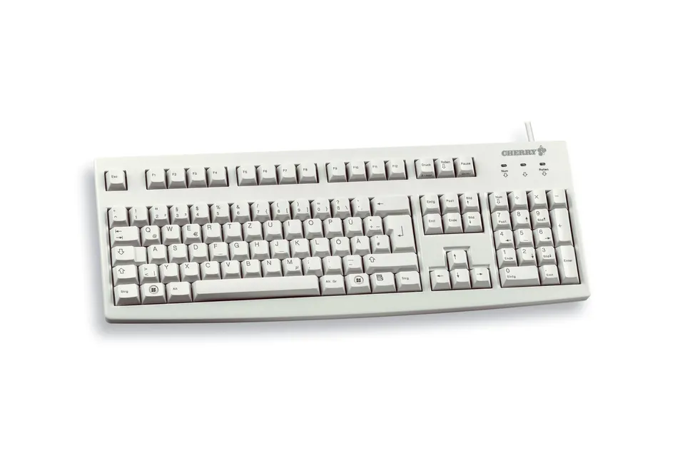 cherry-g83-6105-kabelgebundene-tastatur-deutsch-qwertz-ntk-technologie-hellgrau image 1