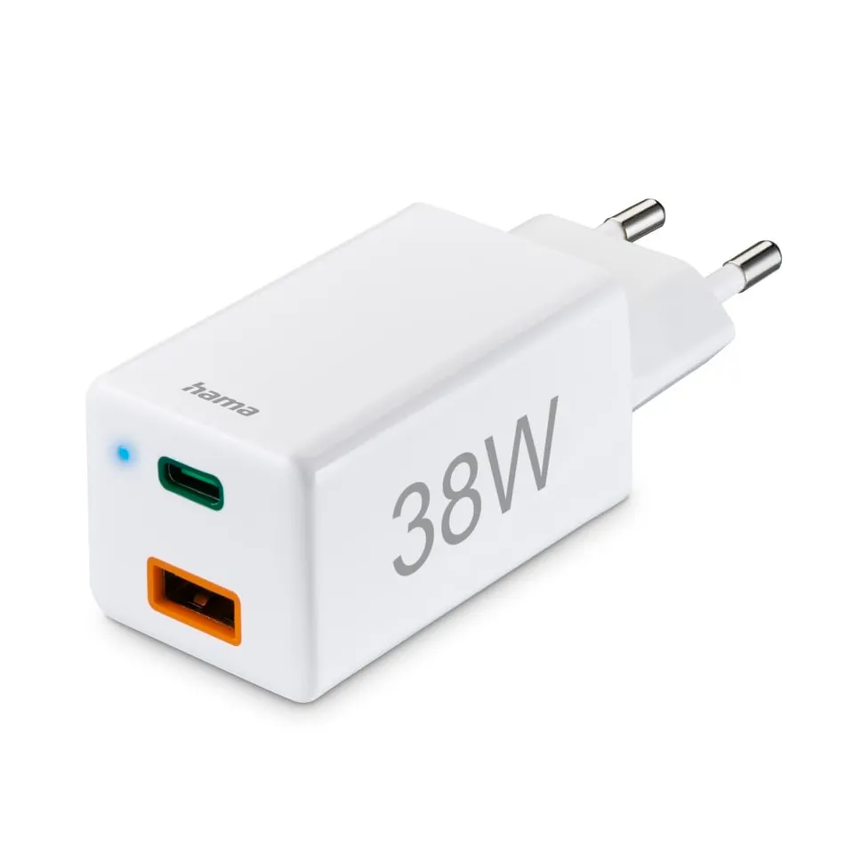 hama-schnellladeger-t-38-w-2-port-usb-c-pd-3-0-und-usb-a-quick-charge-3-0-kompak image 1