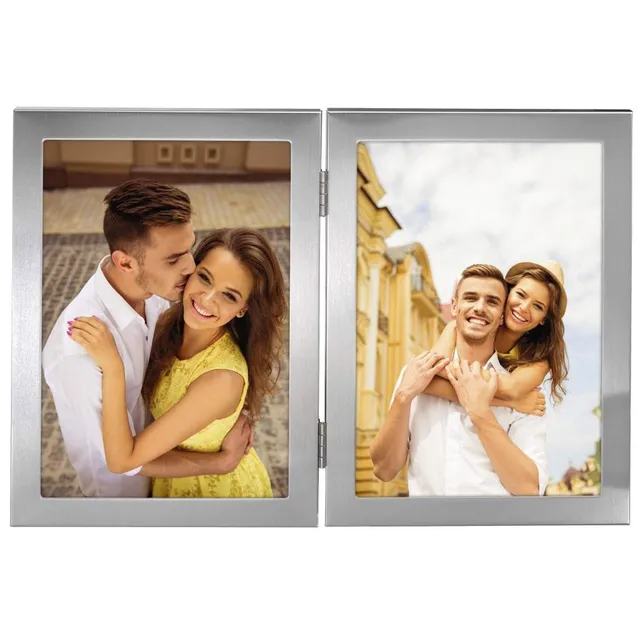 hama-laval-doppel-bilderrahmen-portrait-f-r-2-fotos-10x15-cm-klappbar-silber image 1