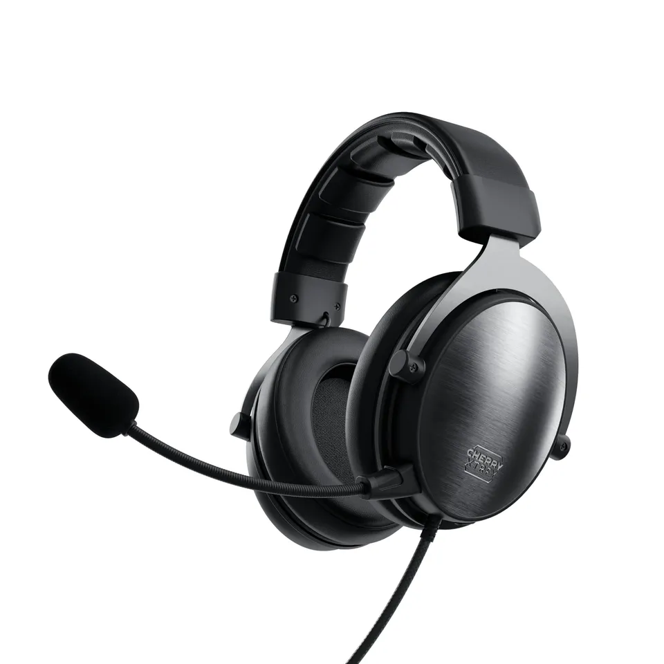 cherry-xtrfy-h1-pro-gaming-headset-60-mm-treiber-2-austauschbare-mikrofone-memor image 1