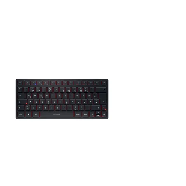 cherry-kw-9200-mini-kompakte-multi-device-tastatur-mit-bluetooth-2-4-ghz-und-kab image 1
