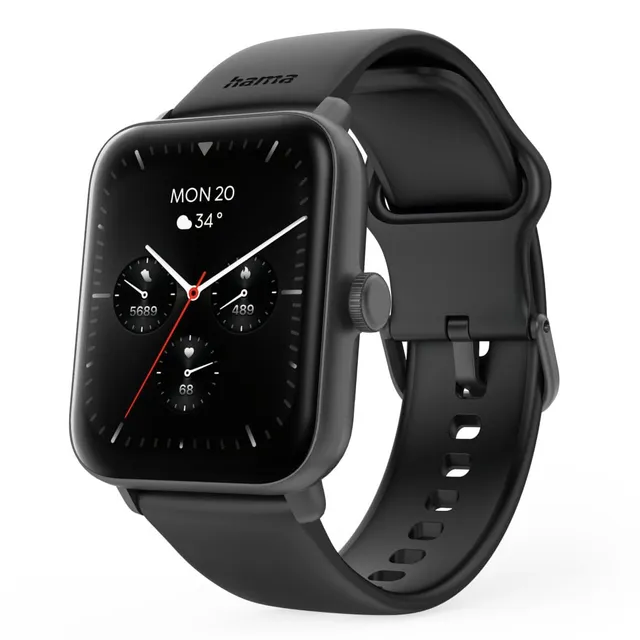 hama-smartwatch-6010-1-65-farbdisplay-gps-telefonfunktion-ip68-3-atm-100-sportmo image 1