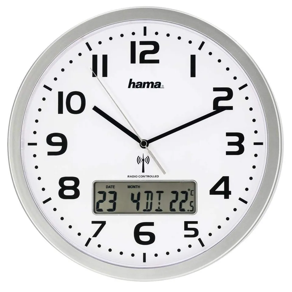 hama-funk-wanduhr-digital-extra-30-cm-analog-digital-mit-kalender-und-temperatur image 1