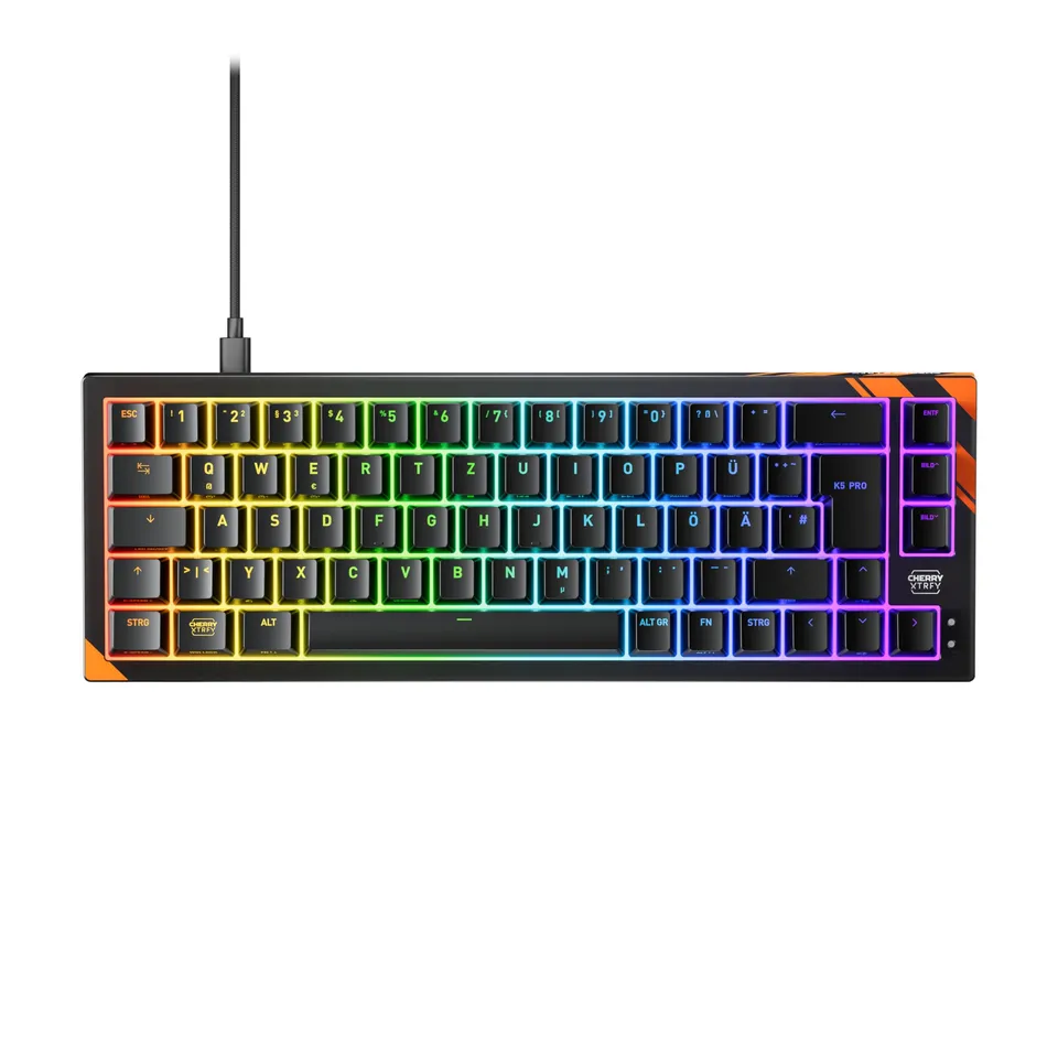 cherry-k5-pro-tmr-compact-gaming-tastatur-qwertz-magnetische-mk-crystal-switches image 1