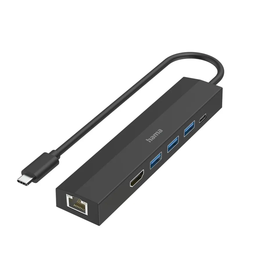 hama-usb-hub-6in1-3x-usb-a-usb-c-hdmi-4k-lan-ethernet-bis-zu-5-gbps-power-delive image 1