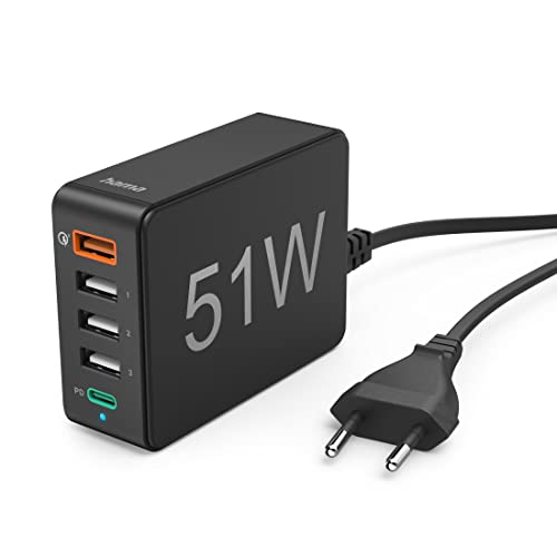 hama-usb-ladestation-5-port-51-w-5in1-multi-ladeger-t-mit-1x-usb-c-pd-4x-usb-a-q image 5