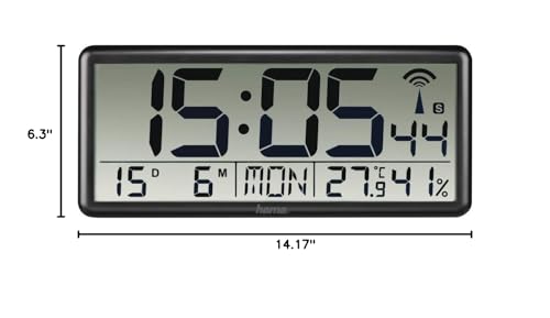 hama-jumbo-digitale-funk-wanduhr-xxl-mit-thermometer-hygrometer-datum-und-wochen image 8