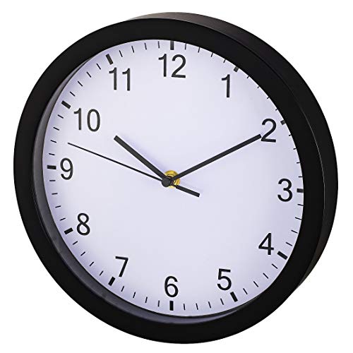hama-wanduhr-pure-25-cm-lautlos-ohne-ticken-quarzwerk-mit-batterie-schwarz image 7