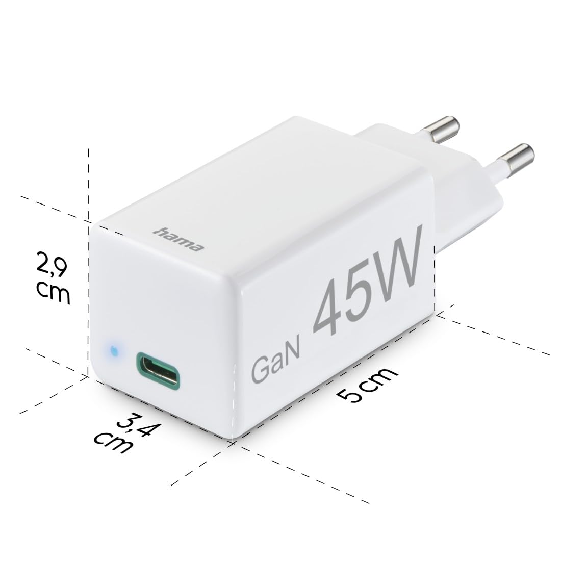 hama-gan-schnellladeger-t-45w-usb-c-power-delivery-qualcomm-quick-charge-3-0-kom image 8