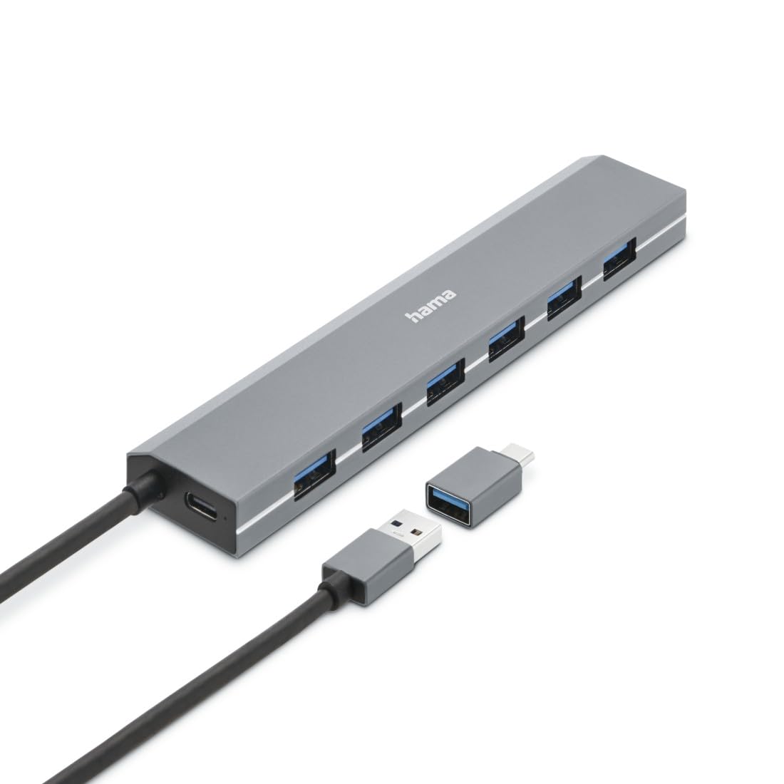 hama-usb-hub-7-ports-aktiver-usb-3-0-hub-mit-7-usb-a-buchsen-netzteil-usb-a-und- image 1