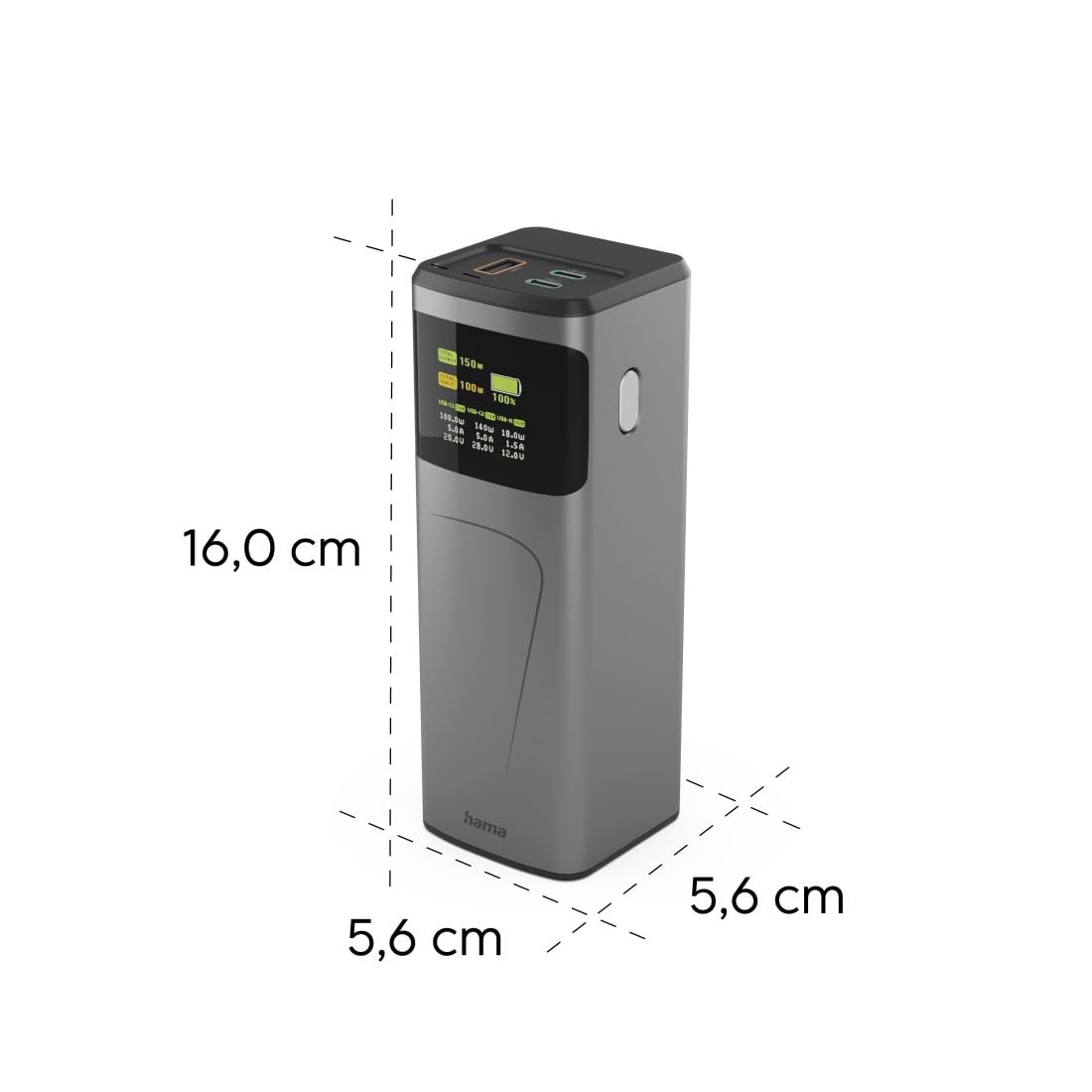 hama-power-pack-high-power-powerbank-150w-24000-mah-2x-usb-c-usb-a-power-deliver image 6