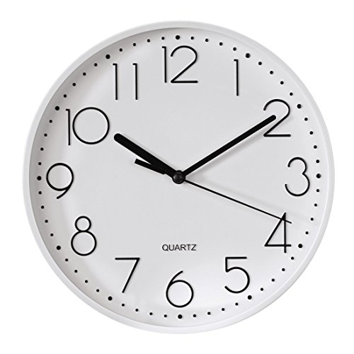hama-wanduhr-pg-220-30-cm-ger-uschlos-wei-es-ziffernblatt-quarz-analoguhr-ohne-t image 8