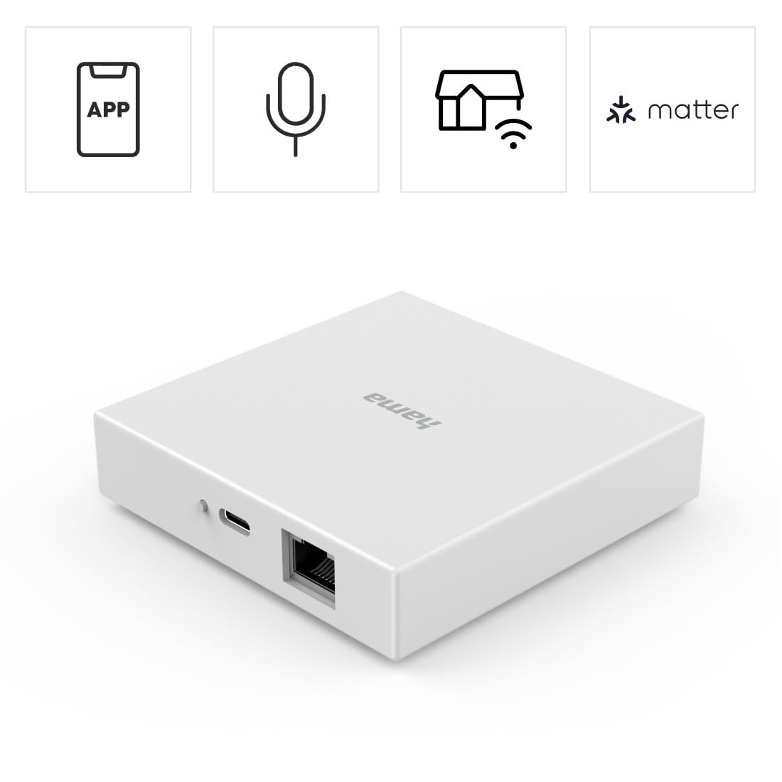 hama-smart-home-hub-zigbee-matter-thread-zentrale-mit-app-sprachsteuerung-kompat image 2