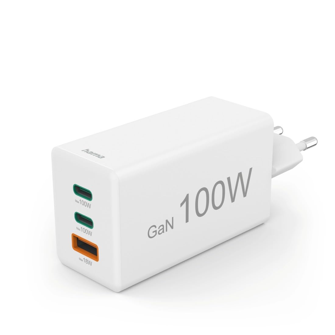 hama-schnellladeger-t-kompakt-100w-gan-usb-c-netzteil-mit-2x-usb-c-und-1x-usb-a- image 1