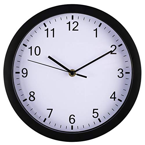 hama-wanduhr-pure-25-cm-lautlos-ohne-ticken-quarzwerk-mit-batterie-schwarz image 8
