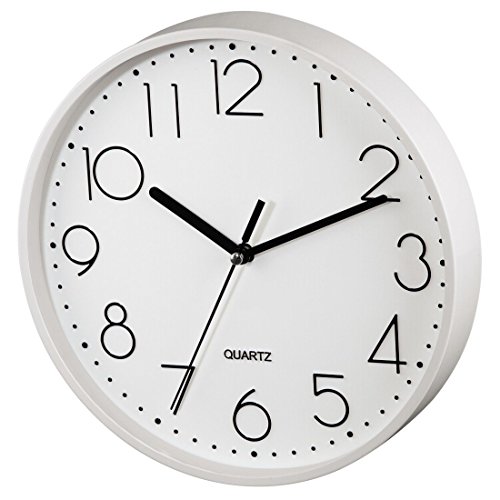 hama-wanduhr-pg-220-30-cm-ger-uschlos-wei-es-ziffernblatt-quarz-analoguhr-ohne-t image 7