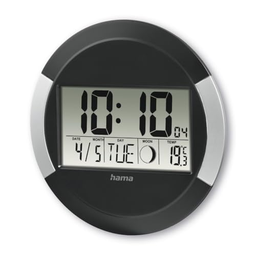 hama-pp-245-dcf-funkwanduhr-digital-mit-kalender-thermometer-mondphasen-24-5-cm- image 5