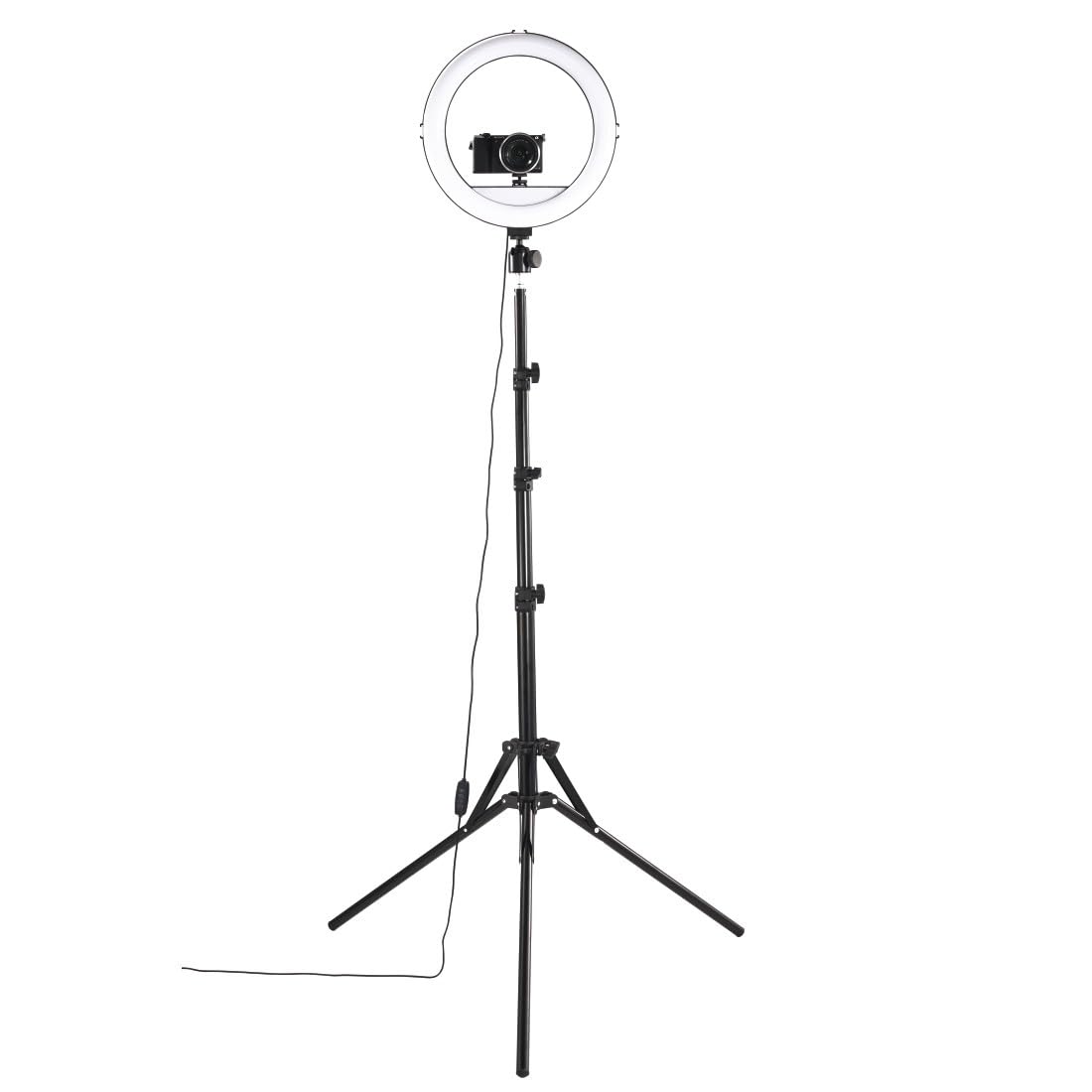 hama-led-ringlicht-mit-stativ-12-30-cm-160-leds-dimmbar-bluetooth-fernausl-ser-a image 2