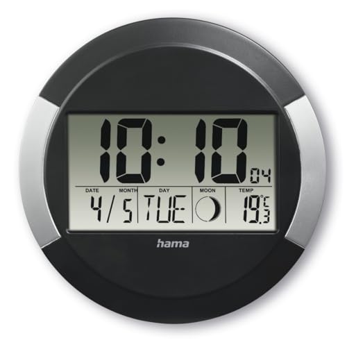 hama-pp-245-dcf-funkwanduhr-digital-mit-kalender-thermometer-mondphasen-24-5-cm- image 4