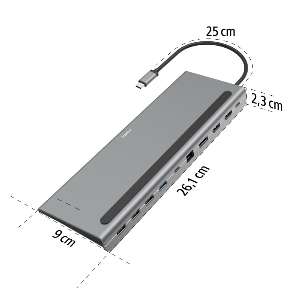 hama-connect2office-pro-usb-c-dockingstation-10-in-1-mit-laptop-ablage-4k-lan-pd image 6