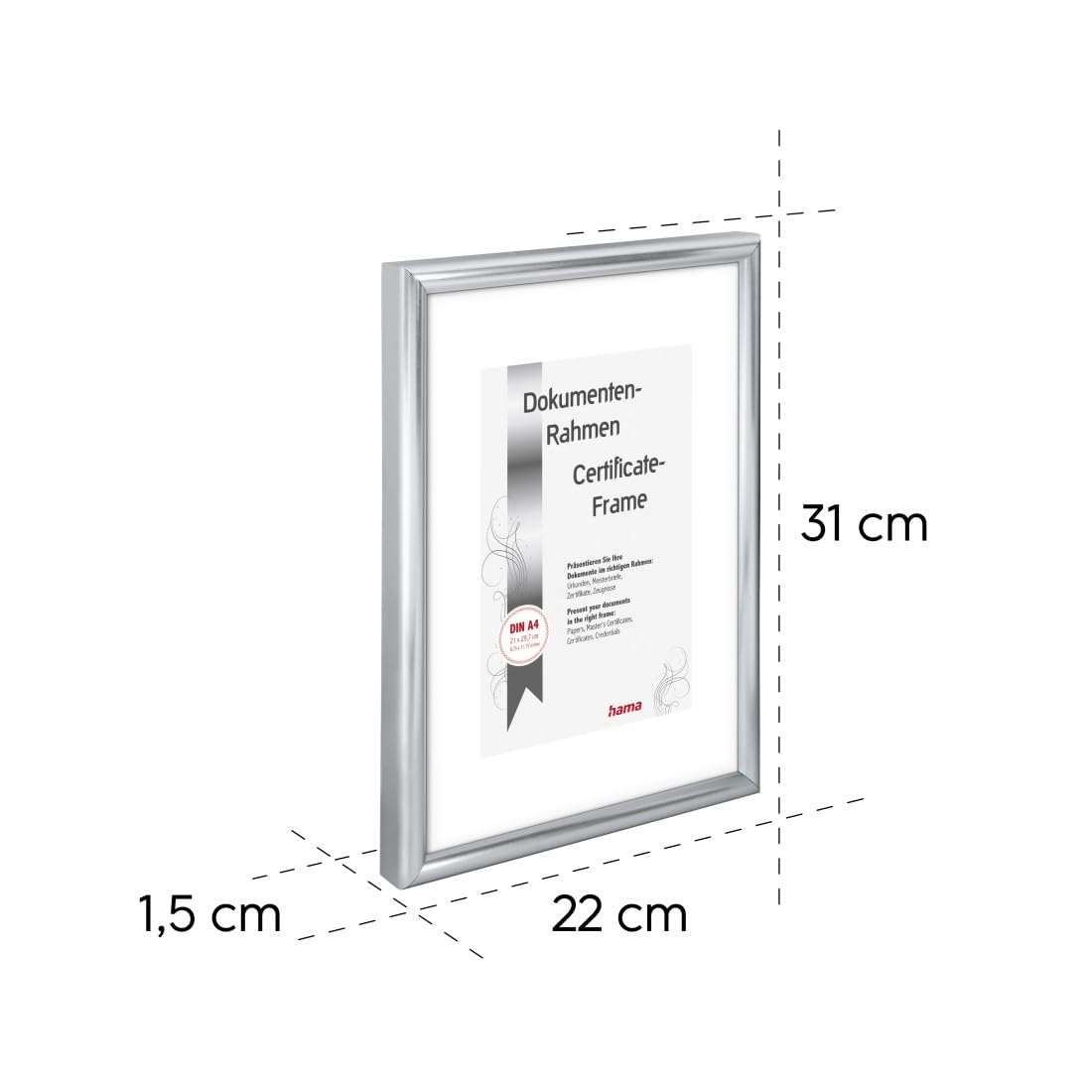 hama-bilderrahmen-sevilla-din-a4-21-x-29-7-cm-passepartout-15-x-20-cm-bruchsiche image 2