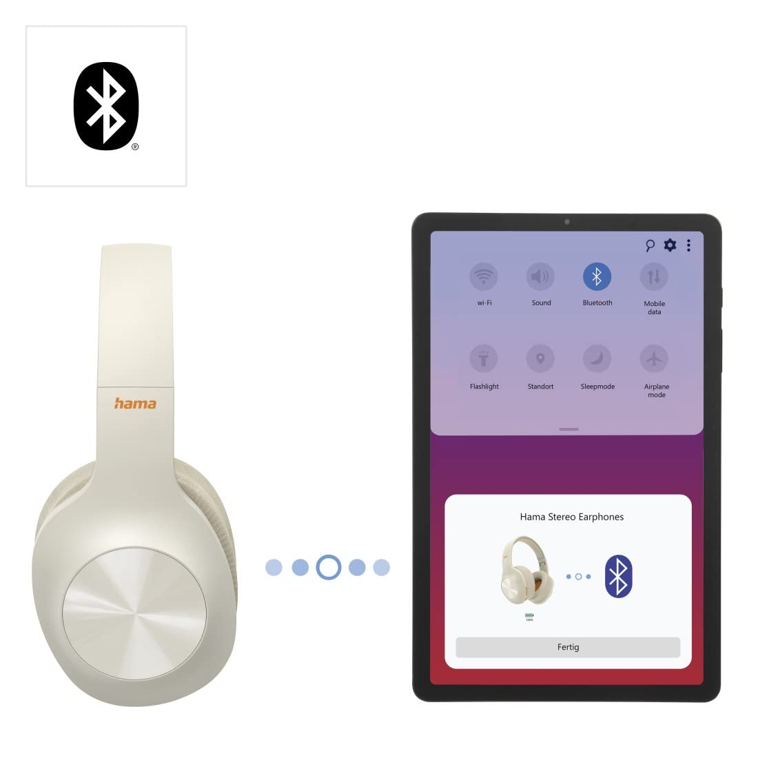 hama-spirit-calypso-bluetooth-over-ear-kopfh-rer-beige-kabellos-faltbar-38-h-akk image 4