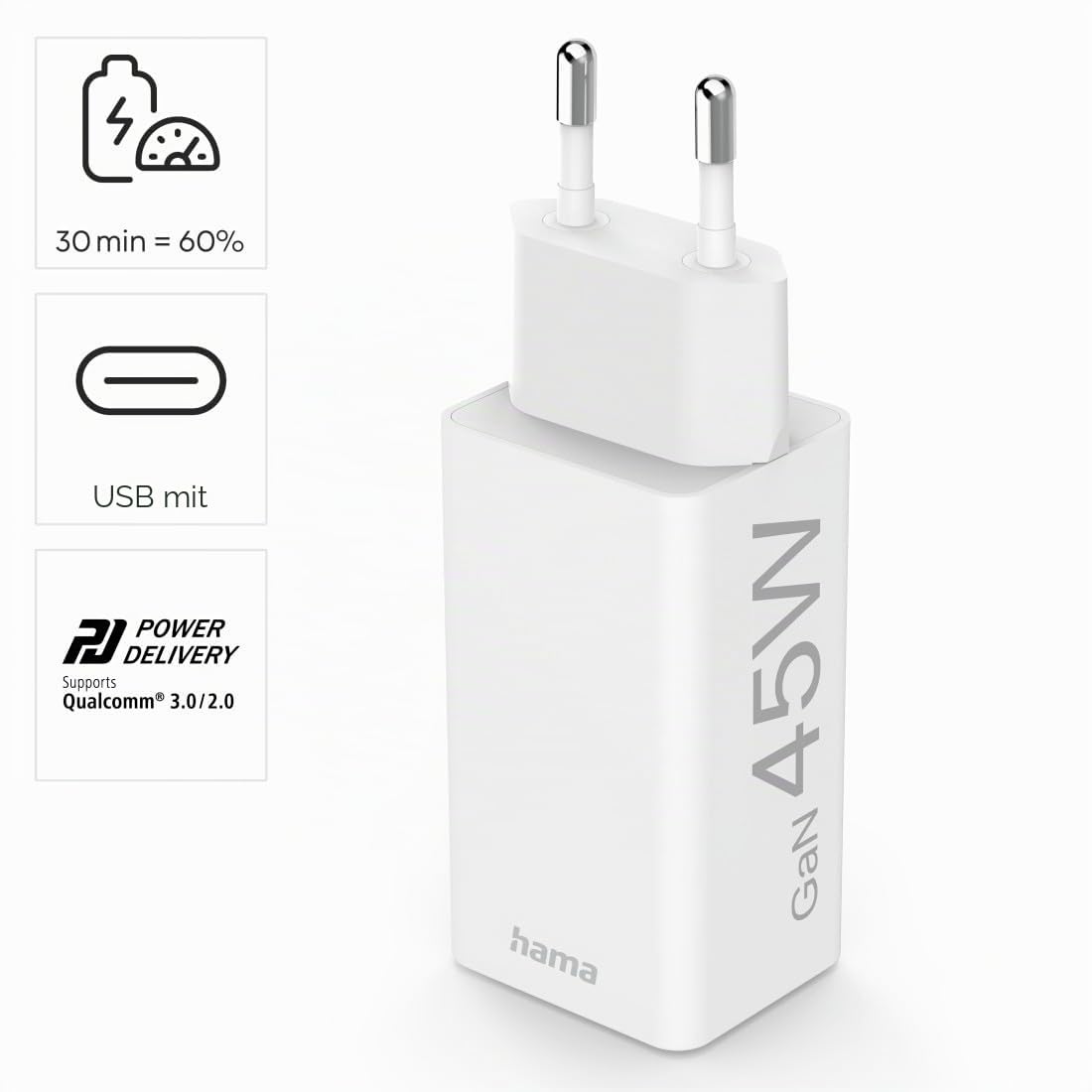 hama-gan-schnellladeger-t-45w-usb-c-power-delivery-qualcomm-quick-charge-3-0-kom image 4