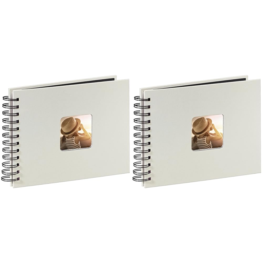 hama-fine-art-spiral-fotoalbum-24x17-cm-50-schwarze-seiten-pergamin-trennbl-tter image 6