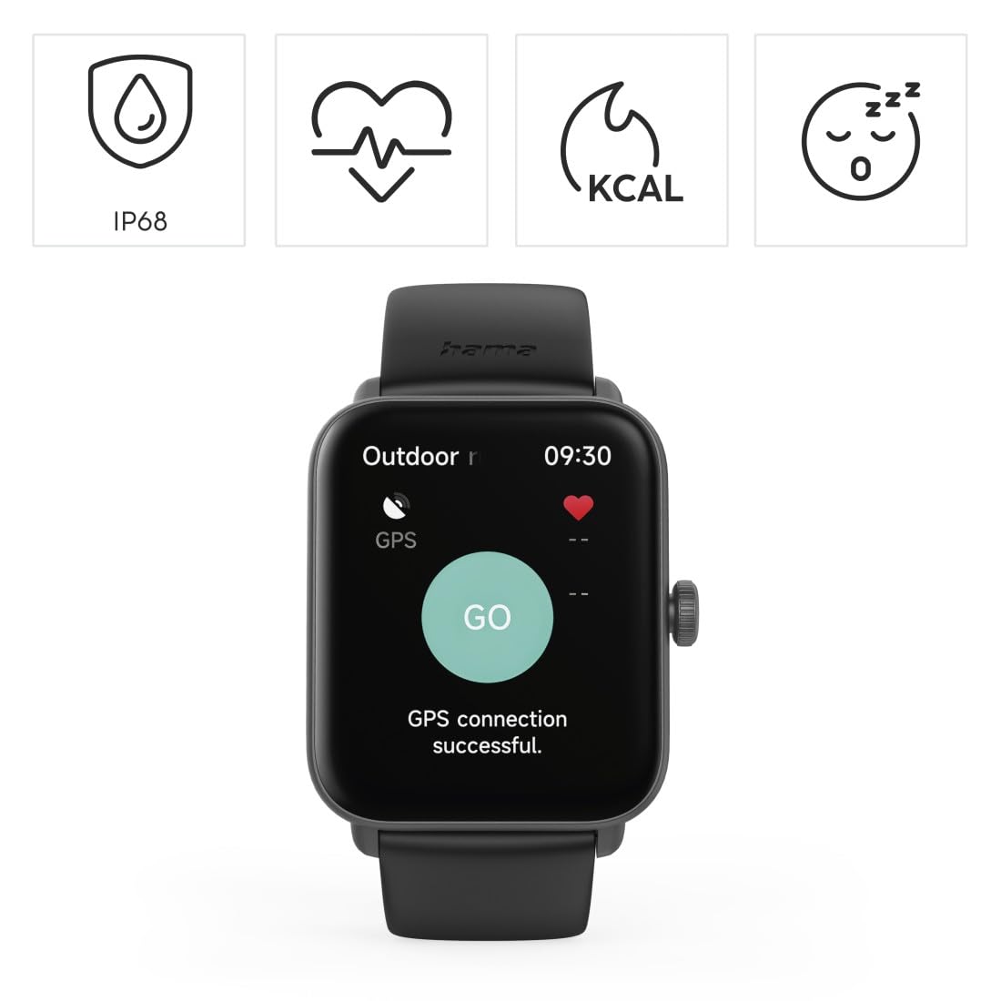 hama-smartwatch-6010-1-65-farbdisplay-gps-telefonfunktion-ip68-3-atm-100-sportmo image 2