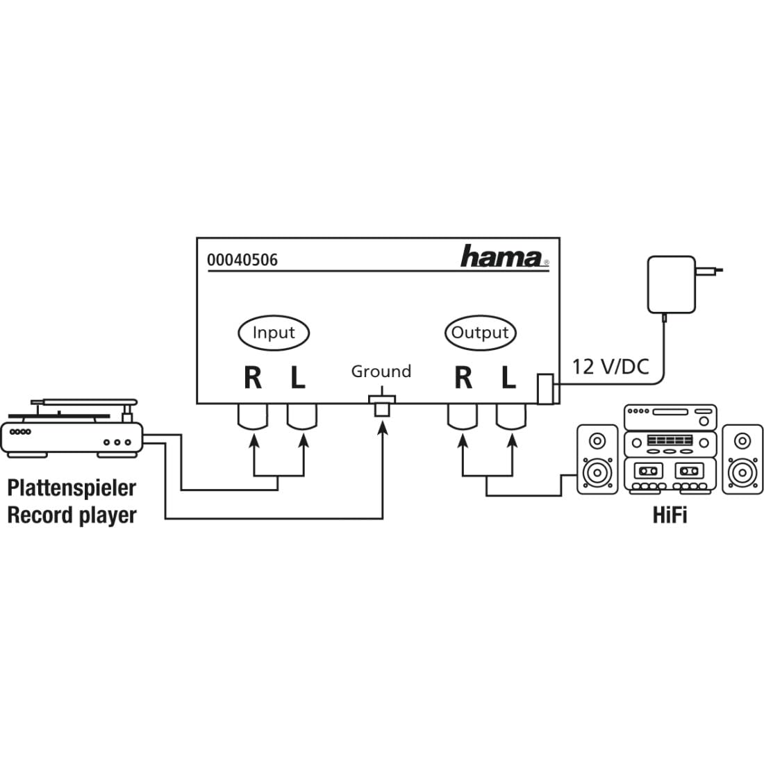 hama-pa-506-stereo-phono-vorverst-rker-riaa-entzerrer-f-r-plattenspieler-vollmet image 7