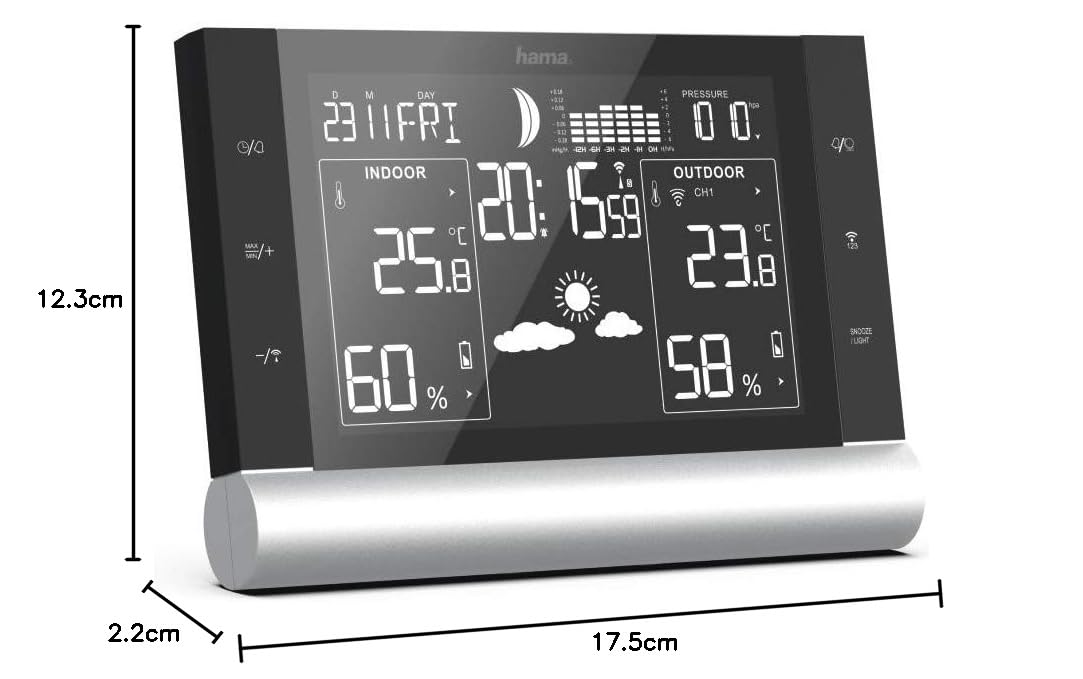 hama-funk-wetterstation-mit-au-ensensor-xxl-va-display-wettervorhersage-12-24-h- image 5